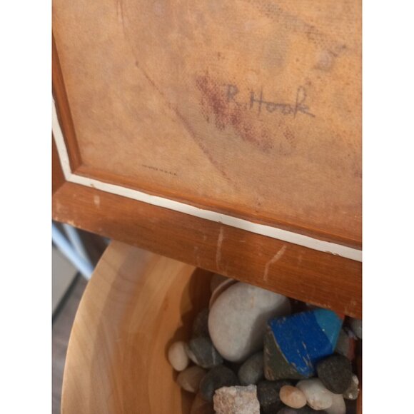 Jesus Painting Richard Hook Framed Numbered Print1969 CPH 38-1572 printed in USA - Picture 7 of 9